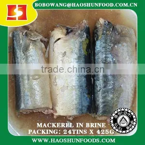 Canned Mackerel Fish in Brine 425g/d.w.280g thumbnail-1