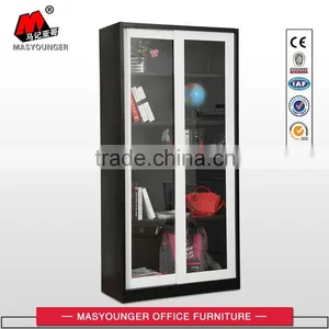 High Quality KD Structure Sliding Glass Door Filing Cabinet thumbnail-4