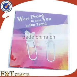 Souvenir Gift Custom Stainless Steel Metal Bookmarks for Sale thumbnail-1