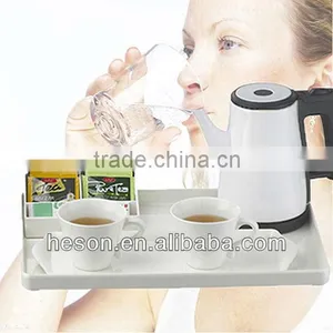 NEW Hotel Amenities Electric Mini Teapot With Hotel Service Tray thumbnail-2