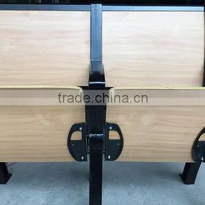 Cheap Attached Folding College School Student Desk and Chair HXFD002 thumbnail-6