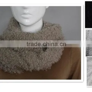 100% POLYESTER PODDLE HAIRS FEEL INFINITY SCARF thumbnail-1