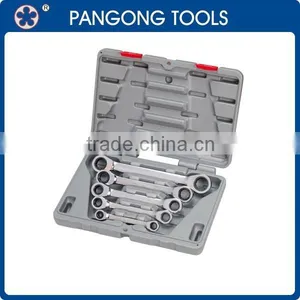 Hand Tools Chrome Vanadium Double Ratchel Offset Ring Spanner Set thumbnail-1