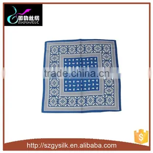 Paisley Print 100%silk Custom Pocket Square thumbnail-1