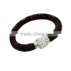 Hot Sale Fashion Multi-color Bio Magnetic Stardust Bracelet,mesh Crystal Charm Bracelet thumbnail-3