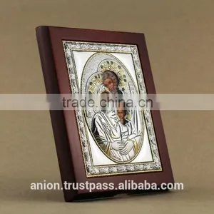 Greek & Russian Orthodox Wooden Icon. Holy Family. Big Size thumbnail-3