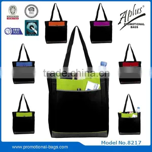 Polyester China Wholesale Handbag With Hook and Loop Closure Pocket thumbnail-1