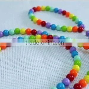 Luxury Pet Cat Dog Collar and Leash Set Colorful Beads Pearl Collar for Small Puppy thumbnail-3