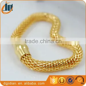 Stainless Steel Mesh Chain Bracelets,Gold Plated Mesh Magnetic Bracelets thumbnail-1