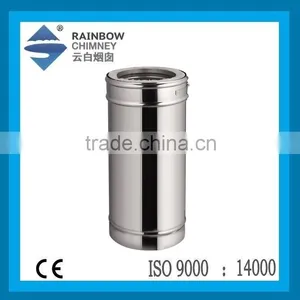 CE Stainless Steel Spigot Lock Stove Chimney Flue Pipe thumbnail-1