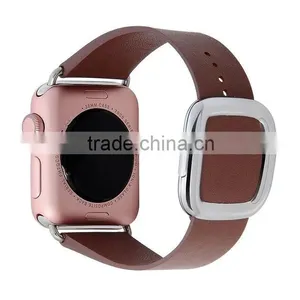 2016 New Hot Smart Watch Replacement Strap Leather Band Modern Buckle Watch Band For Apple Watch thumbnail-2