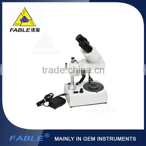 Wholesale Fable Generation 1st Straight Arm Type Gem Microscope With F19 Binocular Lens thumbnail-1
