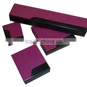 Accept Custom Pearl Paper Necklace Ring Earring Box thumbnail-1