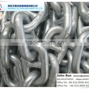 HDG or Black U3 Dia 12.5-75mm Marine Stud Link Anchor Chain thumbnail-2