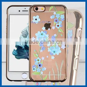 C&T Transparent Plating TPU Bling Rhinestone Cell Phone Case For IPhone 6s thumbnail-1