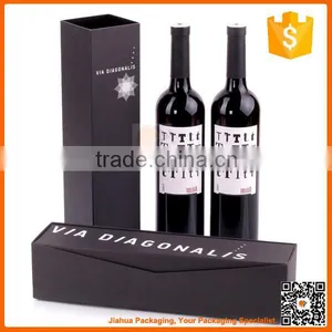 Foldable Flat Packed Magnetic Cardboard Wine Box thumbnail-3