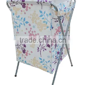 Folding Laundry Basket With Legs thumbnail-1