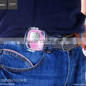 HOCO LCD Display Multi-functional Electronic Pedometer Support Body Fat Tester / Distance Count / Calorie Count With Clip thumbnail-5