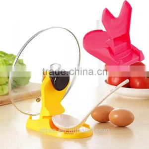 Creative Home Multifunction Lid Rack Cellphone Spoon Stand Holder Display Kitchen Cooking Tools 1Pcs thumbnail-3