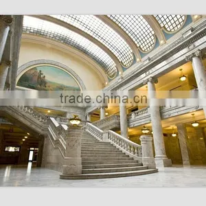 High Grade Customized Interior Lobby Stone Marble Balusters thumbnail-3