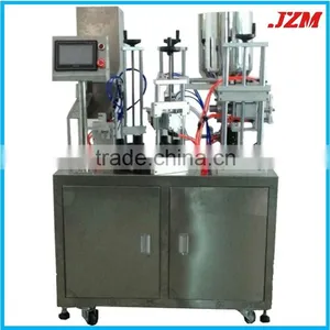 Semi Auto Filling Cutting Ultrasonic Sealing Machine for Plastic Cosmetic Tube With Data and Batch thumbnail-2