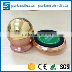 360 Degree Rotate Stainless Steel Magnetic Mobile Phone Car Holder thumbnail-1