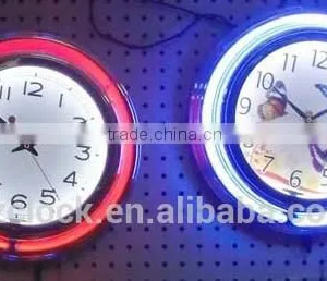 New 15 Inch Chrome Neon Clock 2015 thumbnail-2