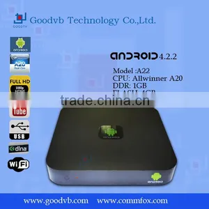 2013 Hot Sale Android Desi tv Box With VGA,WIFI,DLNA and ROUTE,Full 1080P Andrioid tv Box Multimedia Player thumbnail-1