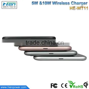 China Manufacturer Mini Wireless Charging Pad Qi Wireless Fast Charger for Samsung Galaxy S7,note7 thumbnail-5