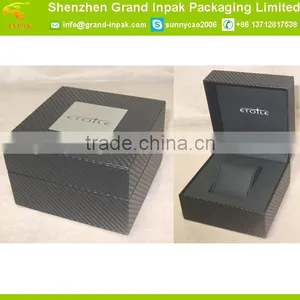Black Soft pu Watch Box With Three Straps Holder thumbnail-3