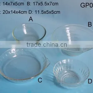 High Quality Transparent Glass Round Plat for Dinner thumbnail-1
