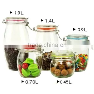 Airtight Glass Vacuum Food Containers With Sealed Rubber Lids thumbnail-3