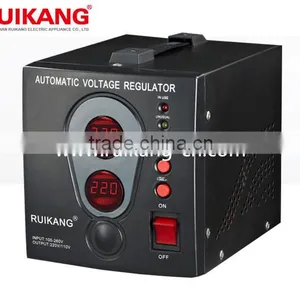 Desk Type Relay Control AC Automatic Voltage Stabilizer, Short-circuit and Overload Protections thumbnail-1