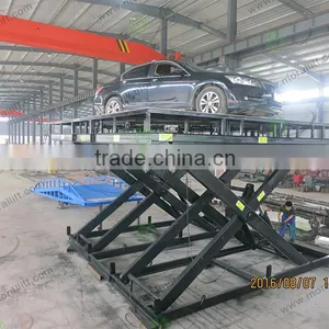 Hot Sale Hydraulic Car Scissor Lift /scissor Car Lift Elevator Add Turntable thumbnail-5