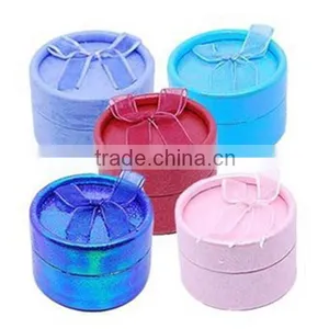 Round Custom Cylindrical Cardboard Gift Packaging Box thumbnail-1