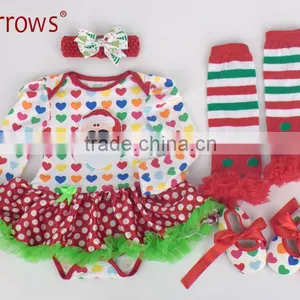 Baby Birthday Dress 2016 Latest Design Christmas Costume Wholesale Dresses Christmas Girls Knitted Dress thumbnail-4