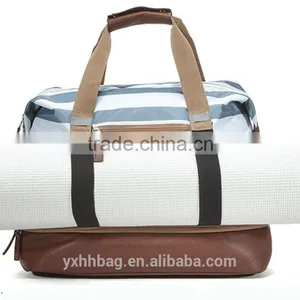 Customized Leather Yoga Bag Yoga Mat CarrierTote Bag for Weekend (YX-Z112) thumbnail-1
