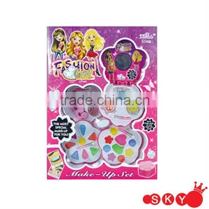 Nice Fashion Girl Makeup Mirror Set Toy Makeup Colourful Make up thumbnail-1