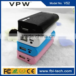 Promotion 18650 Battery Imitation Leather Shell 6600mAh Power Bank thumbnail-1