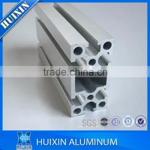 2016 New Anodized Silver 6000 Series Slotted Aluminium Extrusion Profile thumbnail-6