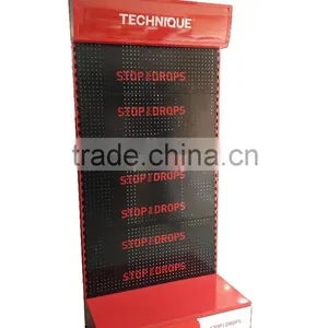 Metal Gondola Floor Display Stand /Hardware Tools Display Shelf With Hooks and Sticker for Logo thumbnail-2
