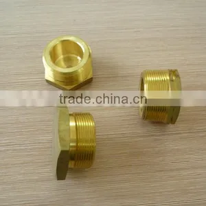 Npt Bsp Cylindrical Brass Fitting ,brass Nut With Male Thread thumbnail-2