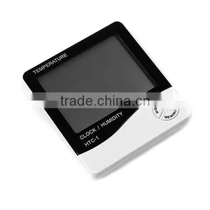 Brand New LCD Digital Alarm Clock Thermometer Temperature Humidity Hygrometer Meter thumbnail-1