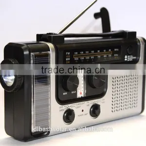 Wireless Outdoor AM/FM SW Weather Portable Radio Solar Dynamo Crank Powered Radio thumbnail-5