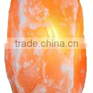 Himalayan Natural Salt Crystal Lamps 2 ~ 4 Lbs 1.5 to 1.8 Kg UL Approved 6 Fts Cord Bulb w Base thumbnail-1