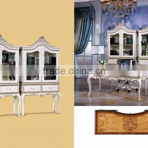 Whose House FurnitureClassic Antique Style White Desk, Executive Desk, Office Desk thumbnail-1