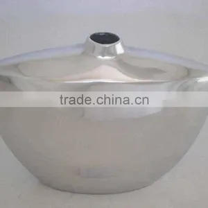 Hot Sale 2014 Indian Gifts and Crafts Home Decoration Mirror Finished Recycled Aluminum Vase thumbnail-1