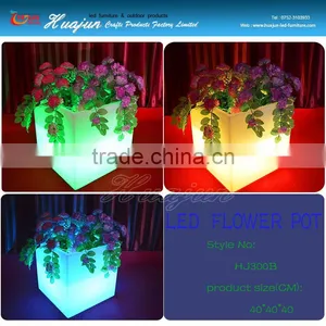Cheap Waterproof Outdoor Glow LED Flower Pot thumbnail-3
