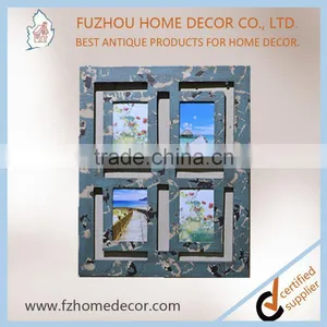 Fashion MDF Multi Window Photo Frame With Camouflage Colour for Family thumbnail-1