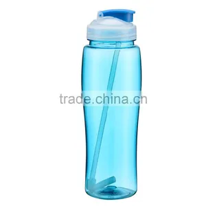 Eco-Friendly 750ml Portable BPA Free Sport Drink Cycling Hiking Outdoor Bike Gym Water Bottle With Flip Straw Space Cup thumbnail-1
